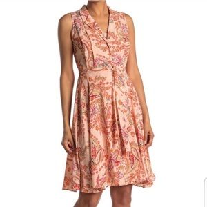 Nanette Lepore Sleeveless Pintuck Midi Dress Size 12 NWT